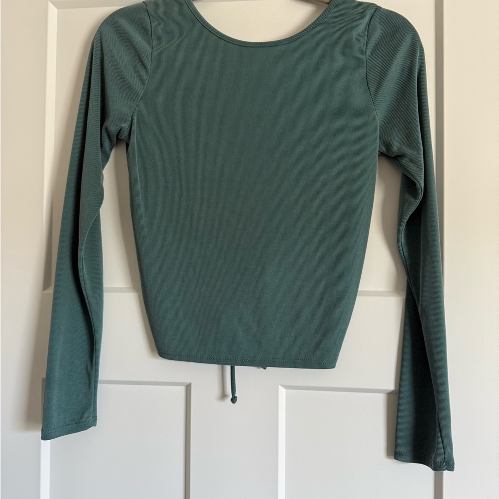 Moa Moa Green Fitted Crop top